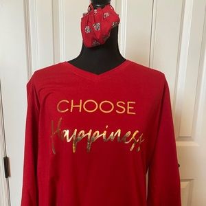 Women’s Red Darling Top with Mask